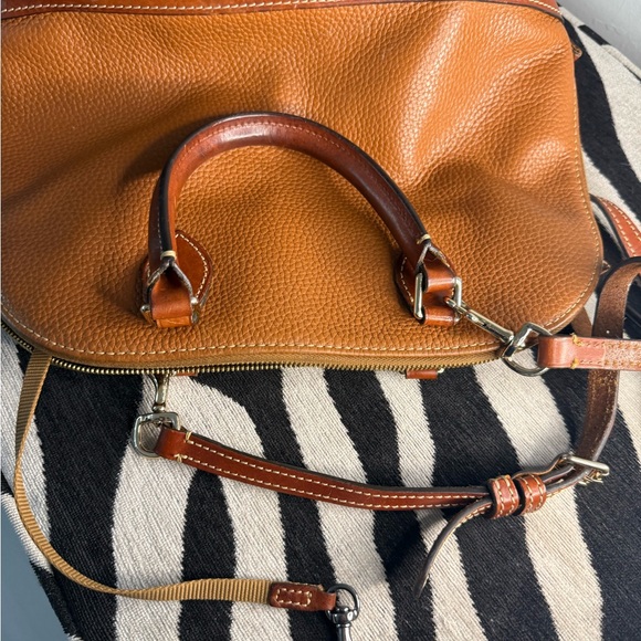 Dooney & Bourke Brown Leather Satchel - Picture 8 of 12
